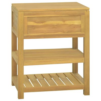 vidaXL Baderomsskap 60x45x75 cm heltre teak