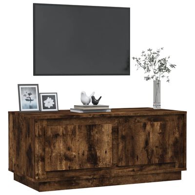 vidaXL Salongbord røkt eik 102x50x44 cm konstruert tre