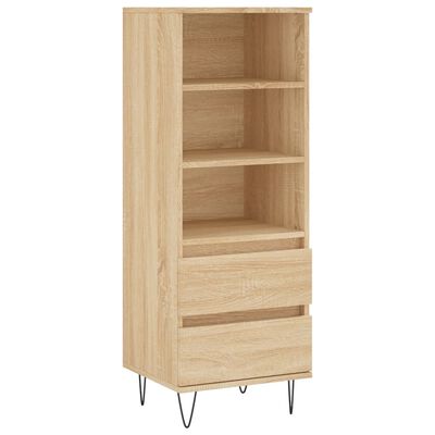 vidaXL Highboard sonoma eik 40x36x110 cm konstruert tre