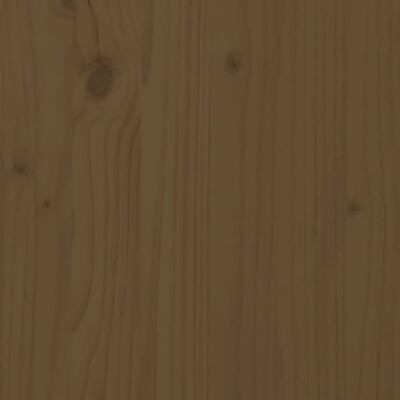 vidaXL Sengegavl honningbrun 122,5x3x80,5 cm heltre furu