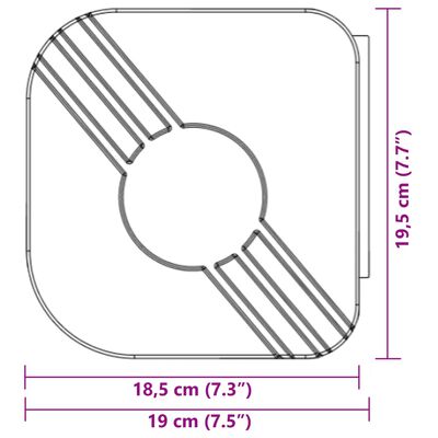 vidaXL Uttrekkbar markise blå og hvit 5x3 m stoff og aluminium