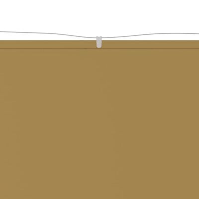 vidaXL Vertikal markise beige 140x360 cm oxfordstoff