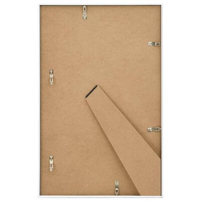 vidaXL Fotorammekollasj for bord 3 stk hvit 10x15 cm MDF