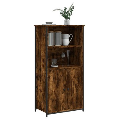 vidaXL Highboard røkt eik 62x36x121,5 cm konstruert tre