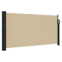 vidaXL Uttrekkbar sidemarkise beige 100x300 cm