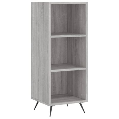 vidaXL Highboard grå sonoma 34,5x34x180 cm konstruert tre