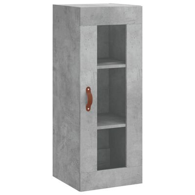 vidaXL Highboard betonggrå 34,5x34x180 cm konstruert tre