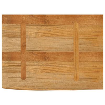 vidaXL Bordplate 80x60x2,5 cm naturlig kant heltre mango