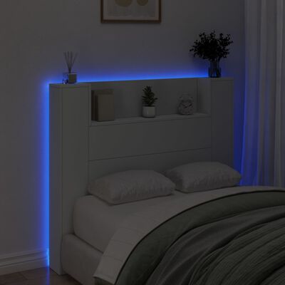 vidaXL Hodegavl skap med LED hvit 120x16,5x103,5 cm