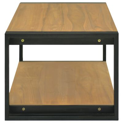 vidaXL Veggmontert baderomsskap 110x45x35 cm heltre teak