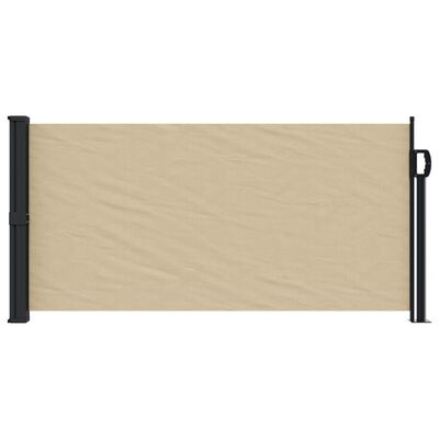 vidaXL Uttrekkbar sidemarkise beige 100x300 cm