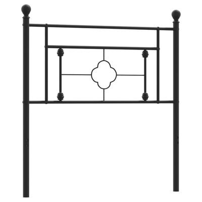 vidaXL Sengegavl i metall svart 100 cm