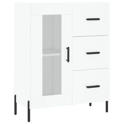 vidaXL Highboard hvit 69,5x34x180 cm konstruert tre