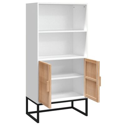 vidaXL Highboard hvit 60x35x125 konstruert tre