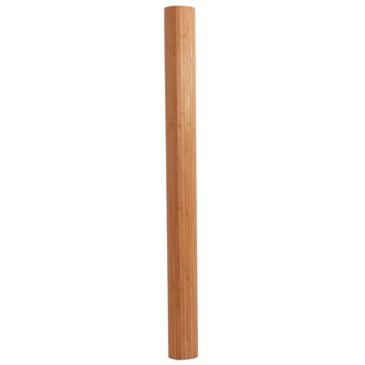 vidaXL Teppe rektangulær naturell 80x500 cm bambus
