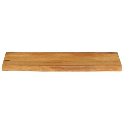 vidaXL Bordplate med naturlig kant 90x30x2,5 cm heltre mango