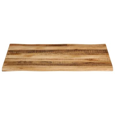 vidaXL Bordplate naturlig kant 110x80x2,5 cm grovt heltre mangotre