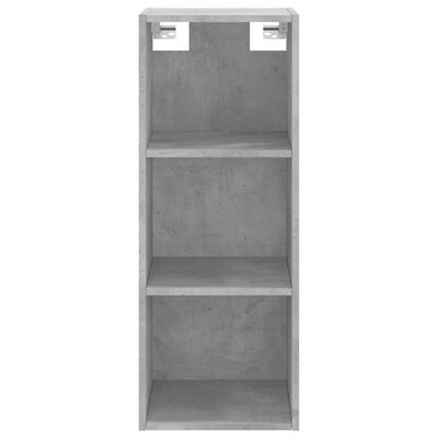 vidaXL Highboard betonggrå 34,5x34x180 cm konstruert tre