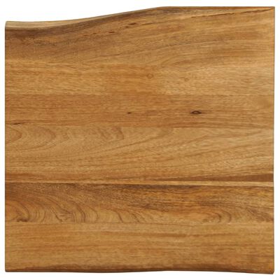 vidaXL Bordplate 40x40x2,5 cm naturlig kant heltre mango