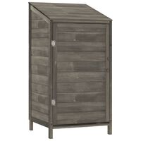 vidaXL Hageskur antrasitt 55x52x112 cm heltre gran