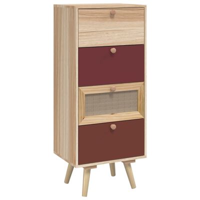 vidaXL Highboard med skuffer 40x30x95 cm konstruert tre