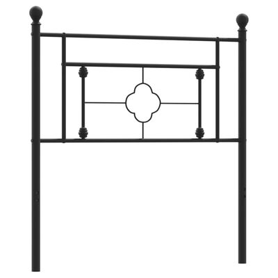 vidaXL Sengegavl i metall svart 100 cm