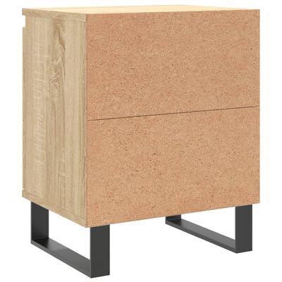 vidaXL Nattbord 2 stk sonoma eik 40x30x50 cm konstruert tre