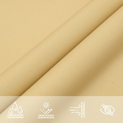 vidaXL Solseil sand 4,5x2 m 100% polyester oxford