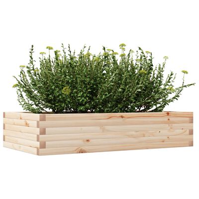 vidaXL Plantekasse 110x60x23 cm heltre furu