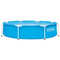 Intex Svømmebasseng med metallramme 244x51 cm