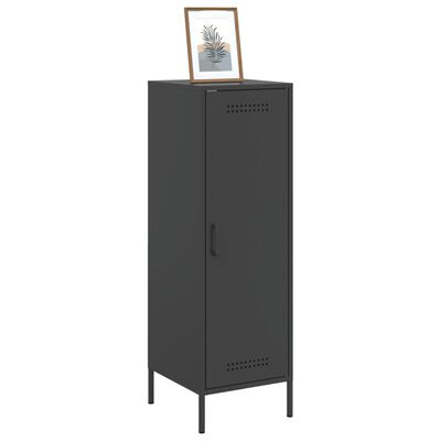 vidaXL Highboard svart 36x39x113 cm stål