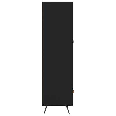 vidaXL Highboard svart 69,5x31x115 cm konstruert tre