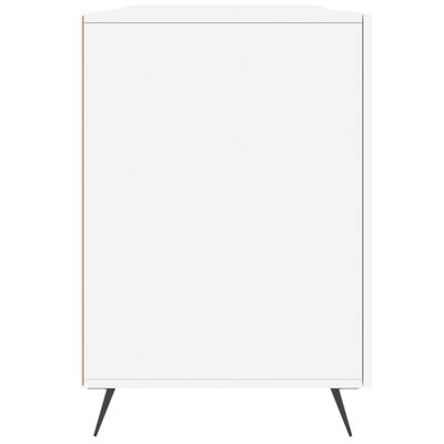 vidaXL Skrivebord hvit 140x50x75 cm konstruert tre