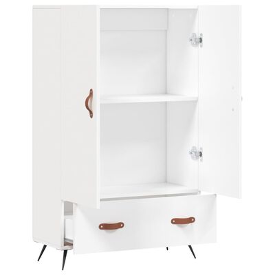 vidaXL Highboard hvit 69,5x31x115 cm konstruert tre