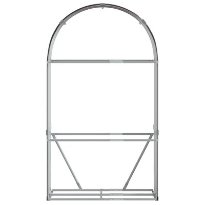 vidaXL Vedholder brun 120x45x210 cm galvanisert stål