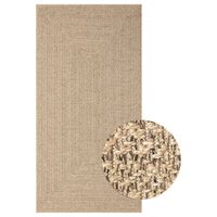 vidaXL Teppe ZIZUR 80x150 cm jute-utseende innendørs og utendørs