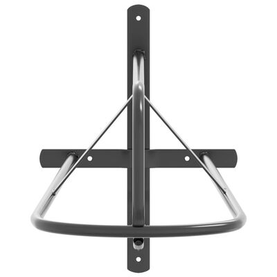 vidaXL Veggmontert sadelstativ svart jern