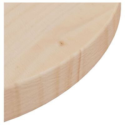 vidaXL Bordplate Ø30x2,5 cm heltre furu