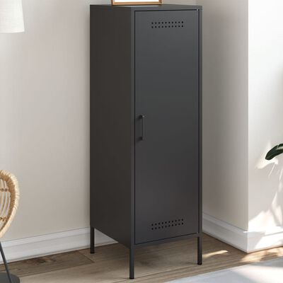 vidaXL Highboard svart 36x39x113 cm stål