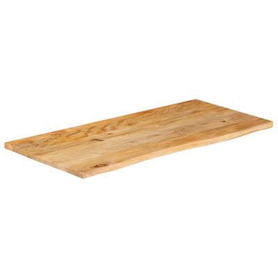 vidaXL Bordplate 100x60x2,5 cm naturlig kant heltre mango