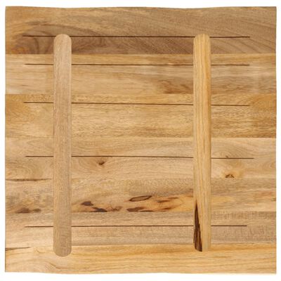 vidaXL Bordplate naturlig kant 40x40x2,5 cm grovt heltre mangotre