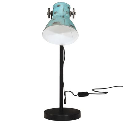 vidaXL Skrivebordslampe 25 W denimblå 17x17x60 cm E27