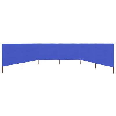 vidaXL Vindskjerm 6 paneler stoff 800x160 cm asurblå