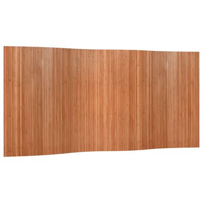 vidaXL Romdeler brun 165x400 cm bambus