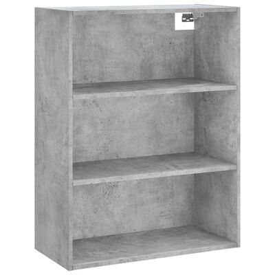 vidaXL Highboard betonggrå 69,5x34x180 cm konstruert tre