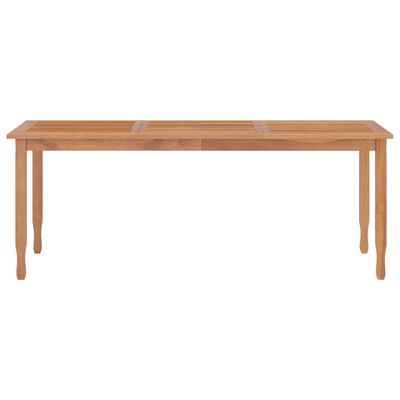 vidaXL Sammenleggbart hagebord 200x90x75 cm heltre teak