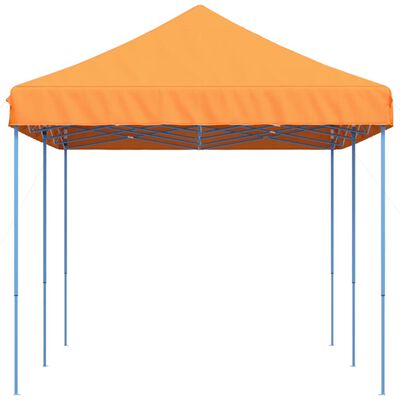 vidaXL Sammenleggbart partytelt pop-up oransje 580x292x315 cm