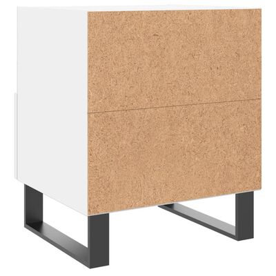 vidaXL Nattbord 2 stk hvit 40x35x47,5 cm konstruert tre