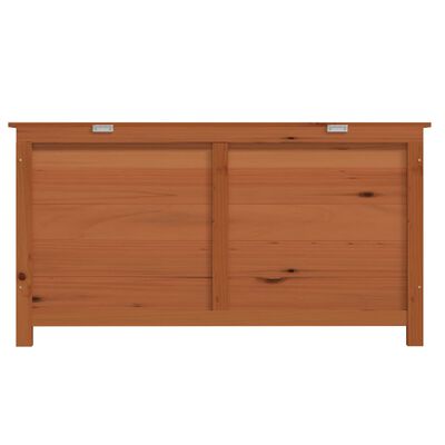 vidaXL Utendørs putekasse brun 100x50x56 cm heltre gran