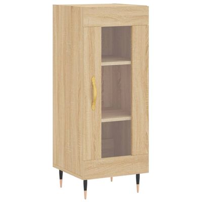 vidaXL Highboard sonoma eik 34,5x34x180 cm konstruert tre